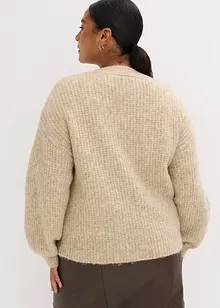 Gilet doux en grosse maille de laine mélangée, bonprix Gilet doux en grosse maille de laine mélangée, bonprix