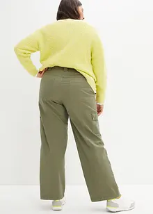 Jean cargo en coton, taille mi-haute, bonprix Jean cargo en coton, taille mi-haute, bonprix