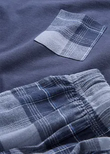 Pyjama mit Flanellhose aus weicher Baumwolle, bonprix Pyjama mit Flanellhose aus weicher Baumwolle, bonprix