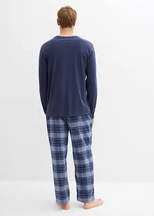Pyjama mit Flanellhose aus weicher Baumwolle, bonprix Pyjama mit Flanellhose aus weicher Baumwolle, bonprix