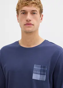 Pyjama mit Flanellhose aus weicher Baumwolle, bonprix Pyjama mit Flanellhose aus weicher Baumwolle, bonprix