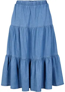 Jupe étagée en jean, bonprix Jupe étagée en jean, bonprix
