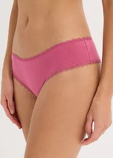 Lot de 5 slips brésiliens coton, bonprix Lot de 5 slips brésiliens coton, bonprix