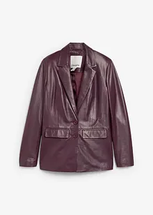 Blazer en cuir d’agneau nappa, bonprix Blazer en cuir d’agneau nappa, bonprix