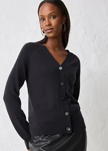 Gilet en maille avec cachemire, bonprix Gilet en maille avec cachemire, bonprix