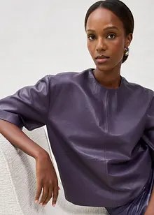 Leder-Tunika aus Lammnappa, bonprix Leder-Tunika aus Lammnappa, bonprix