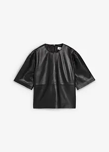 Leder-Tunika aus Lammnappa, bonprix Leder-Tunika aus Lammnappa, bonprix