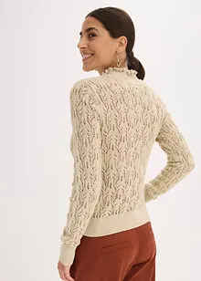 Ajour-Pullover aus Baumwolle, bonprix Ajour-Pullover aus Baumwolle, bonprix