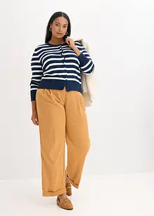 Gilet en fine maille rayée, bonprix Gilet en fine maille rayée, bonprix