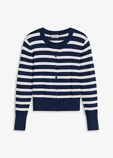 Gilet en fine maille rayée, bonprix Gilet en fine maille rayée, bonprix