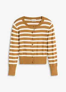 Gilet en fine maille rayée, bonprix Gilet en fine maille rayée, bonprix