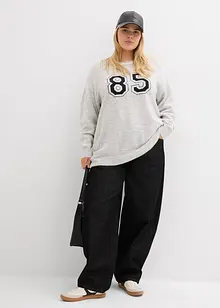 Oversize-Pullover mit überschnittener Schulter, bonprix Oversize-Pullover mit überschnittener Schulter, bonprix