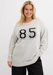 Oversize-Pullover mit überschnittener Schulter, bonprix Oversize-Pullover mit überschnittener Schulter, bonprix