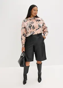 Blouse en satin de viscose mélangée, bonprix Blouse en satin de viscose mélangée, bonprix