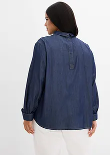 Blouse en jean avec larges manchettes, bonprix Blouse en jean avec larges manchettes, bonprix