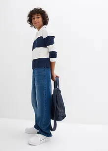 Polo-Sweatshirt aus reiner Bio-Baumwolle, bonprix Polo-Sweatshirt aus reiner Bio-Baumwolle, bonprix