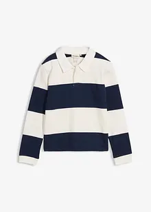 Polo-Sweatshirt aus reiner Bio-Baumwolle, bonprix Polo-Sweatshirt aus reiner Bio-Baumwolle, bonprix