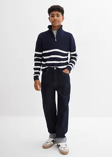 Loose-Fit Jeans mit verstellbarem Bund, Straight, bonprix Loose-Fit Jeans mit verstellbarem Bund, Straight, bonprix