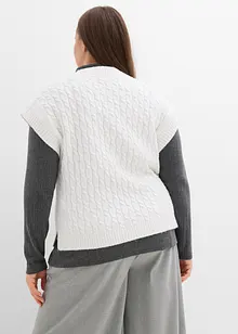 Pullunder mit Zopfmuster, bonprix Pullunder mit Zopfmuster, bonprix