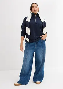 Sweat oversize à col zippé, bonprix Sweat oversize à col zippé, bonprix