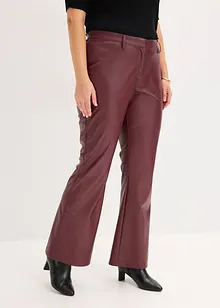 Pantalon flare enduit, bonprix Pantalon flare enduit, bonprix