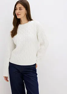 Pullover mit Zopfmuster, bonprix Pullover mit Zopfmuster, bonprix