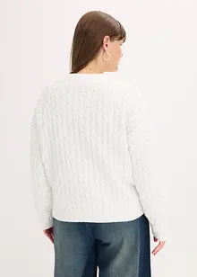 Pull à motif torsadé, bonprix Pull à motif torsadé, bonprix