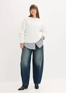 Pull à motif torsadé, bonprix Pull à motif torsadé, bonprix