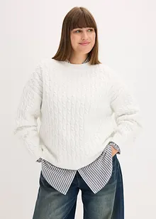 Pull à motif torsadé, bonprix Pull à motif torsadé, bonprix