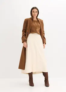 Blouse en satin avec galons en dentelle, bonprix Blouse en satin avec galons en dentelle, bonprix