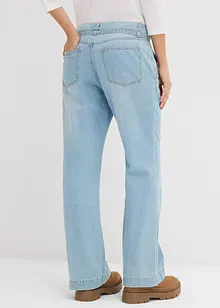 Jean large taille mi-haute avec ceinture, bonprix Jean large taille mi-haute avec ceinture, bonprix