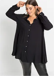 Bluse mit Perlenknopfleiste, bonprix Bluse mit Perlenknopfleiste, bonprix