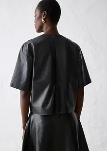 Leder-Tunika aus Lammnappa, bonprix Leder-Tunika aus Lammnappa, bonprix