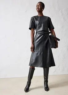 Leder-Tunika aus Lammnappa, bonprix Leder-Tunika aus Lammnappa, bonprix