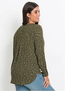 Bluse mit Pünktchen, bonprix Bluse mit Pünktchen, bonprix
