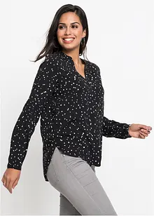 Bluse mit Pünktchen, bonprix Bluse mit Pünktchen, bonprix