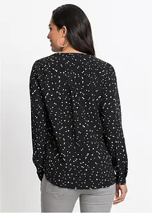 Bluse mit Pünktchen, bonprix Bluse mit Pünktchen, bonprix