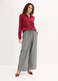 Oversize-Sweatshirt mit Reißverschluss, bonprix Oversize-Sweatshirt mit Reißverschluss, bonprix