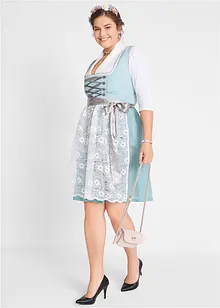 Dirndl mit Spitzenschürze, knieumspielend (2-tlg. Set), bonprix Dirndl mit Spitzenschürze, knieumspielend (2-tlg. Set), bonprix