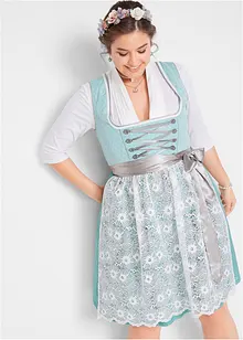 Dirndl mit Spitzenschürze, knieumspielend (2-tlg. Set), bonprix Dirndl mit Spitzenschürze, knieumspielend (2-tlg. Set), bonprix