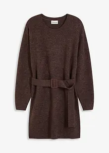 Robe courte en maille avec laine et ceinture, bonprix Robe courte en maille avec laine et ceinture, bonprix
