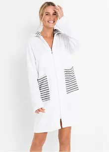 Frottee Bademantel aus Bio-Baumwolle mit Reißverschluss, bonprix Frottee Bademantel aus Bio-Baumwolle mit Reißverschluss, bonprix