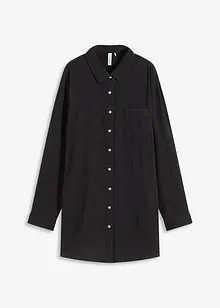 Chemise de nuit boutonnée en gaze de coton, oversize, bonprix Chemise de nuit boutonnée en gaze de coton, oversize, bonprix