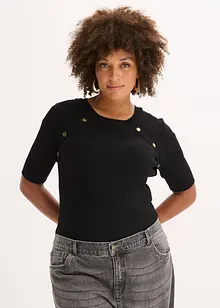 Pull en fine maille de viscose mélangée, bonprix Pull en fine maille de viscose mélangée, bonprix