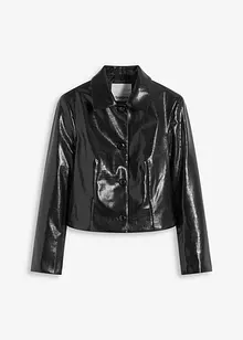 Veste enduite raccourcie à effet croco brillant, bonprix Veste enduite raccourcie à effet croco brillant, bonprix