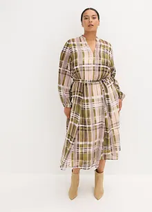 Robe en mousseline avec lien à nouer, bonprix Robe en mousseline avec lien à nouer, bonprix