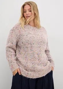 Pull oversize en maille chinée et texturée, bonprix Pull oversize en maille chinée et texturée, bonprix