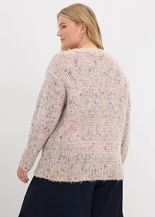 Pull oversize en maille chinée et texturée, bonprix Pull oversize en maille chinée et texturée, bonprix
