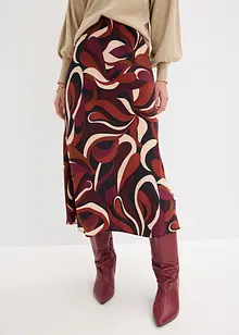 Midirock aus fließendem Satin, bonprix Midirock aus fließendem Satin, bonprix