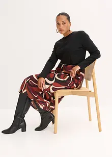 Jupe midi en satin fluide, bonprix Jupe midi en satin fluide, bonprix